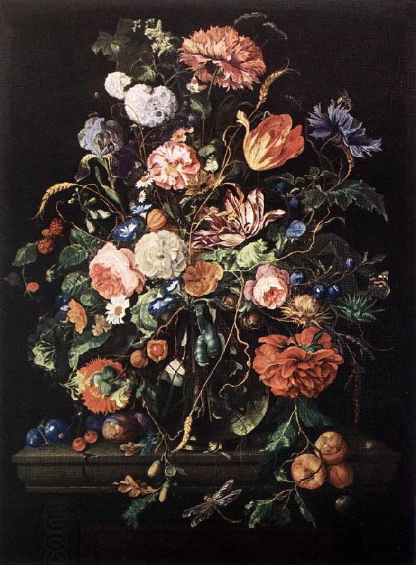 HEEM, Jan Davidsz. de Flowers in Glass and Fruits g China oil painting art